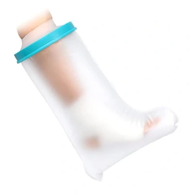 Image of DOACT Kids Leg Cast Cover for Shower Bath, Waterproof Protector Keep Bandage Dry, Watertight Bag Wound Foot Ankle Orthopedic Boot, 43cm