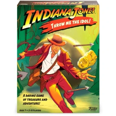Image of Funko Games Indiana Jones Throw Me The Idol Game Raiders Of Lost Ark Light Strategy Board For Children &amp; Adults (Ages 10+) 2 4 Players Collectable Vinyl Figure Gift Idea