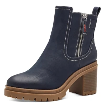Image of s.Oliver Women&#039;s 5 25322 41 Ankle Boot, Navy, 42 EU