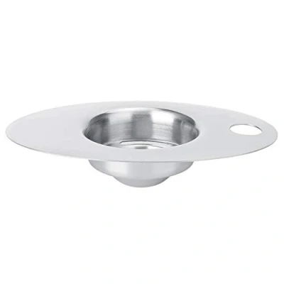 Image of AUNMAS Egg Separator, 5.5x3.5x1.2in Stainless Steel Separator Yolk White Filter Divider Strainer Kitchen Dividing Tool