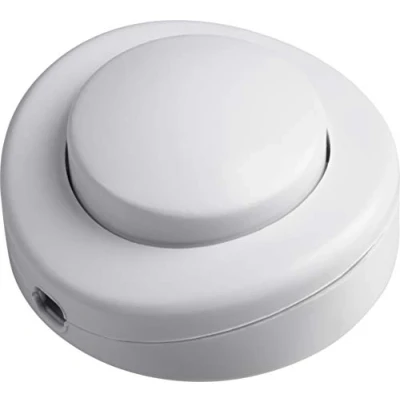 Image of Meister Foot Pedal Switch 1 Pin Cable clamps Protective Conductor Terminal White 7441400