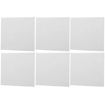 Image of Sound‑Absorbing Board, 6Pcs Polyester Fiber Acoustic Absorbing Panel Soundproof Fireproof Silencer Panels(White) SpeakerOther