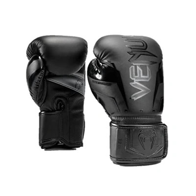 Image of Venum, Elite Evo Boxing Gloves, Unisex Adult, 12 Oz, Black/Black