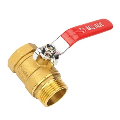 Image of Ball Valve, Level Handle Brass Pipe Valve Male and Female Thread 1&quot;BSP DN25