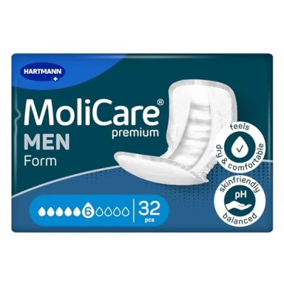 Image of MoliCare Premium Form Men, to be Used with Fixpants, 6 Drops, Pack of 32