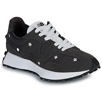 Image of New Balance WS327 Trainers, Women&#039;s, Size: 4.5, Black cement Leather and textile