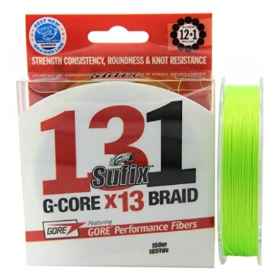 Image of Sufix 131 Braid Chartreux 0.185mm/11.4kg Braided line (150m) fishing