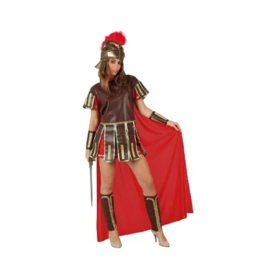 Image of Atosa 96781 Costume Roman Soldier Woman M L Brown Carnival, Women