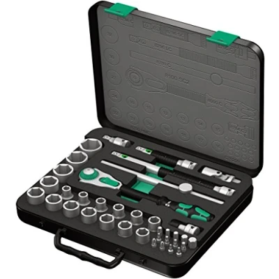 Image of Wera 8100 SC 2 Zyklop Speed Ratchet, Sockets, Bits and Accessories Set, 1/2&quot; Drive, 37PC, 05003645001