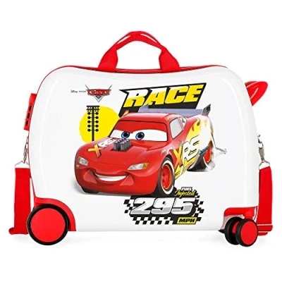 Image of Disney Cars Joy Multicoloured Kids Rolling Suitcase 50x38x20 cm Rigid ABS Combination lock 34 Litre 2.1 Kg 4 Wheels Hand Luggage
