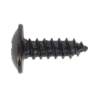 Image of Sealey Self Tapping Screw 4.2 x 13mm Flanged Head Black Pozi Pack of 100