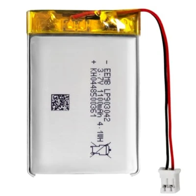 Image of EEMB Lithium Polymer Battery 3.7V 1100mAh 903042 Lipo Rechargeable Pack with wire JST connector confirm device &amp; polarity before purchase