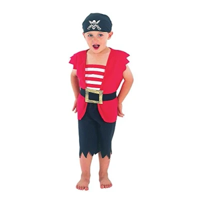 Image of Bristol Novelty CC009 Pirate Boy Toddler Costume, Black, X Small