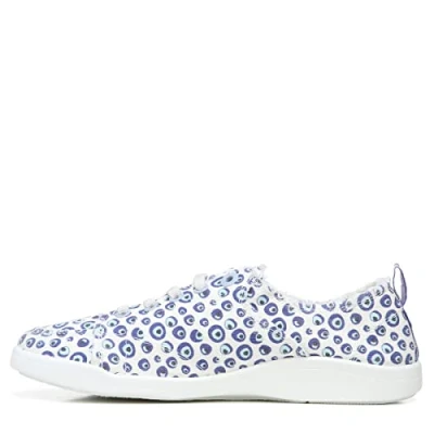 Image of Vionic Beach Pismo Casual Women’s Fashion Sneakers Sustainable Shoes That Include Three Zone Comfort with Orthotic Insole Arch Support, Marshmallow Bubbles Canvas 8.5 Medium