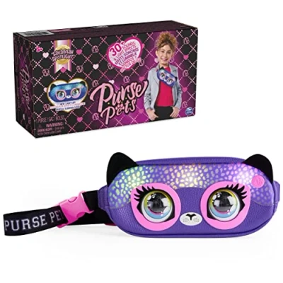 Image of Purse Pets, Savannah Spotlight Belt Bag, Interactive Pet Toy and Crossbody Purse, Over 30 Sounds Light Effects, Kids Toys for Ages 5 up