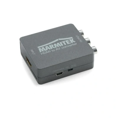 Image of HDMI to RCA adapter Marmitek Connect HA13 Digital Video Converter SCART Composite PAL NTSC 1080P Full HD New AV source with old TV No software required
