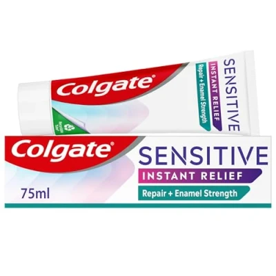 Image of Colgate sensitive instant Relief repair + enamel Strength toothpaste 75ml sensitivity relief* remineralises repairs areas of teeth**
