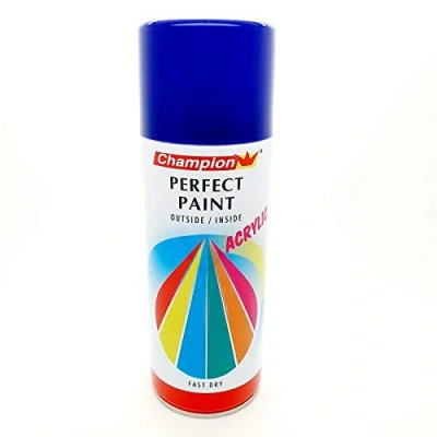 Image of Blue Spray Paint Aerosol Auto Car Primer Matt Gloss Metallic Wood Metal Plastic
