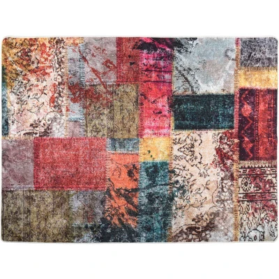 Image of vidaXL Rug Washable Multicolour 400x300 cm Anti Slip