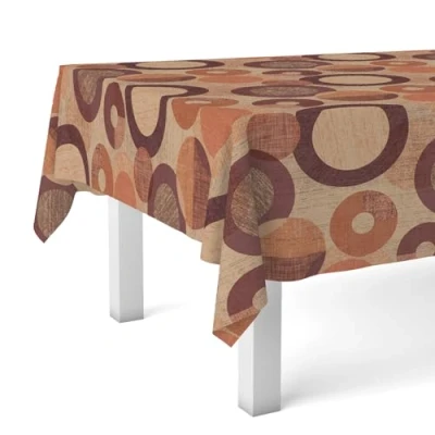 Image of Martina Home Oilcloth Tablecloth TAMBRE Orange 220 x 140 cm