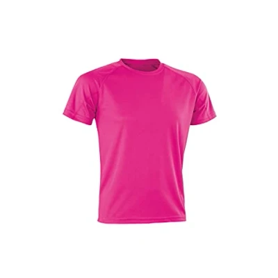Image of Spiro Men Performance Aircool T Shirt Flo Pink, X Large