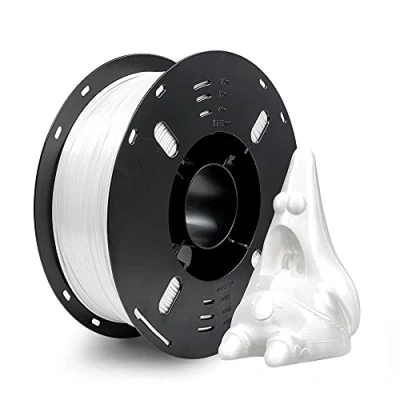 Image of Voxelab Silk PLA Filament 1.75mm 3D Printer Filament,1kg Spool (2.2lbs) Printing Materials Shine Silky Shiny Metallic Metal Gold Silver Copper Bronze Filament,White