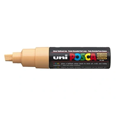 Image of Uni Ball Posca Broad Chisel Tip Marker Light Orange