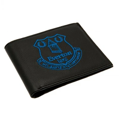 Image of Everton Crest Embroidered PU Leather Wallet Multi Colour