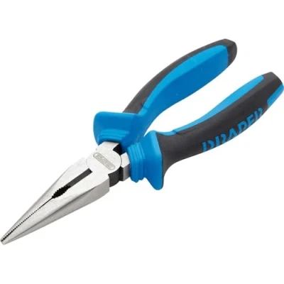 Image of Draper Soft Grip Long Nose Pliers, 160mm