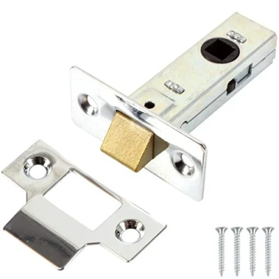 Image of Nickel Internal Door Latch 64mm 2½&quot; Silver/Chrome Finish Interior Mortice
