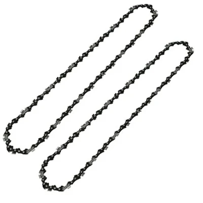 Image of SPARES2GO 16&quot; Low Kickback Semi Chisel Bar Saw Chain for Qualcast Chainsaws 56 Drive Links (Pack of 2)