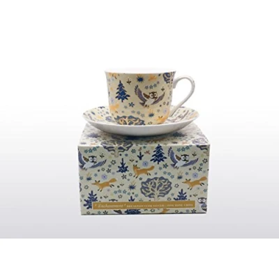 Image of Bone China Breakfast Cup/Saucer Enchantment Gift Boxed Postage Free UK
