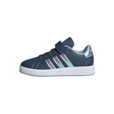 Image of adidas Unisex Kids Grand Court 2.0 Shoes Tennis Shoes, Preloved Ink FTWR White Clear Sky, 13 UK Child