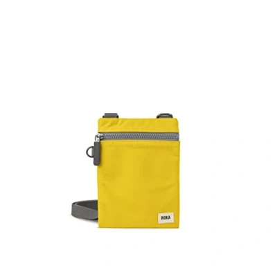 Image of ROKA London Chelsea Sling Pocket Bag Nylon Extra Small Mustard