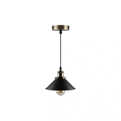 Image of Cone/Dish Shaped E27 Shade Black Kosnic Aster
