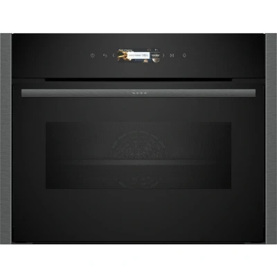 Image of NEFF N90 C24MR21G0B Compact Oven with Microwave Function, 3.7&quot; Full Touch Display, Soft Close and Opening, 60 x 45cm