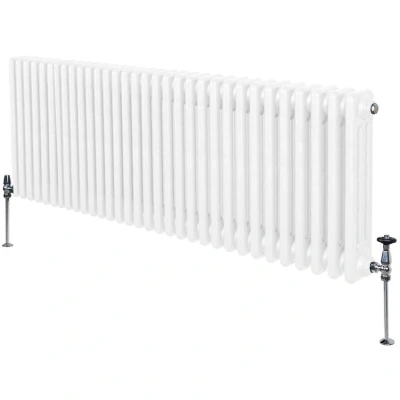 Image of MonsterShop Traditional 3 Column Radiators 600 x 1462mm White