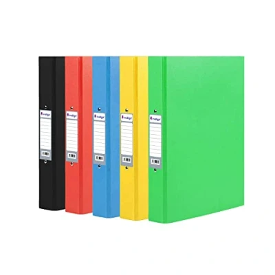 Image of A4 2 Ring Binder File Folder Brights Assorted Pack of 5