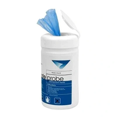 Image of Klenzeen Probe Sanitising Wipes 12x13cm Sheet Tub 200