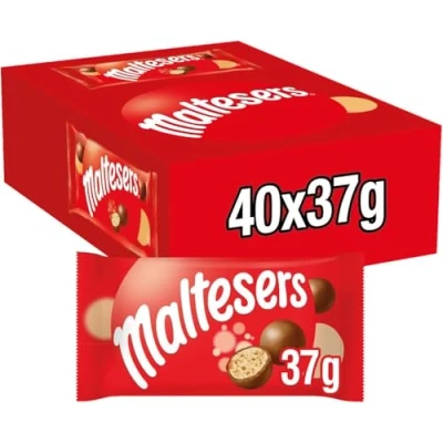 Image of Maltesers Milk Chocolate and Honeycomb Balls 37g Bag (Pack of 40)