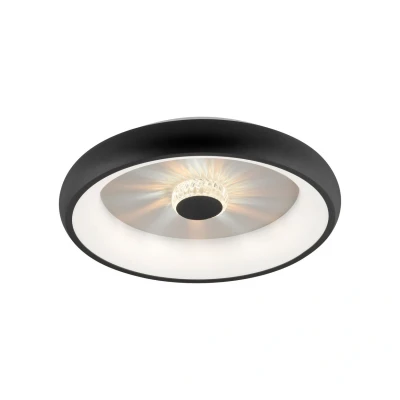 Image of JUST LIGHT. Vertigo LED ceiling light, CCT, Ø 46.5 cm, black