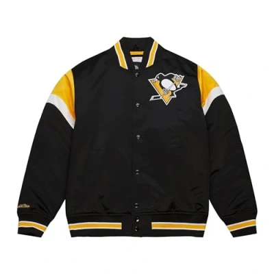 Image of Mitchell &amp; Ness M&amp;N Heavyweight Satin Jacket NHL Pittsburgh Penguins XXL