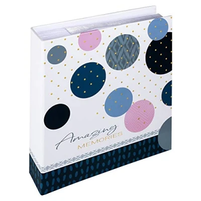 Image of walther Design Photo Album Blue 200 Photos 13 x 18 cm Memo Amazing Memories ME 487 L