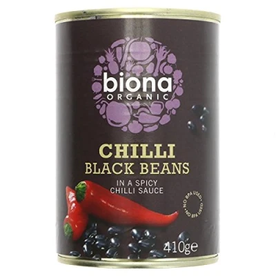 Image of Biona Chilli Black Beans Organic 1 x 400g