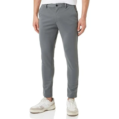 Image of JACK &amp; JONES Men&#039;s Jpstmarco Jjphil Nor Noos Chino Trousers, Sedona Sage, 27W x 32L