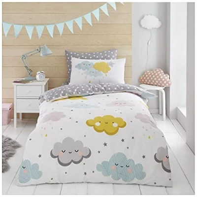 Image of GC GAVENO CAVAILIA Premium Kids Single Duvet Cover Set With Pillowcase Reversible Bedding Washable Quilt Bedset Easycare Bedlinen For Boys &amp; Girls Multi