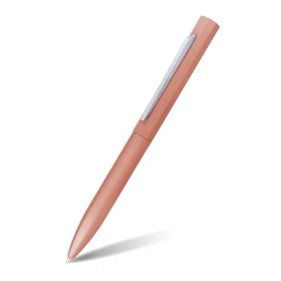 Image of ONLINE twist ballpen OCTOPEN I metal pen rosegold replaceable large capacity refill writing colour blue, indelible gift idea