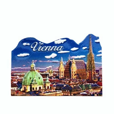 Image of Vienna Austria Fridge Magnet Souvenir Gift Collection Home kitchen Decoration Whiteboard Magnetic Sticker, Refrigerator