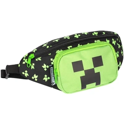 Image of Minecraft Bum Bag for Boys Adjustable Strap Lightweight Funny Pack Waist Travel Pouch Kids