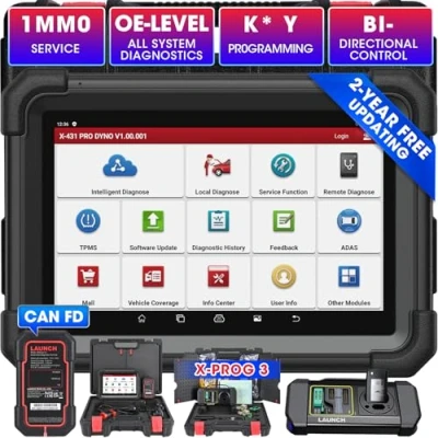 Image of LAUNCH X431 IMMO Elite Key Programming Device with PROG3, Fob Tool, Services/ECU Clone, 39+ Special Functions, Active Test, OE Level All System Diagnostics